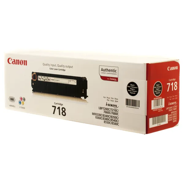 Картридж 718 черный Canon (2662B002) - Фото 3