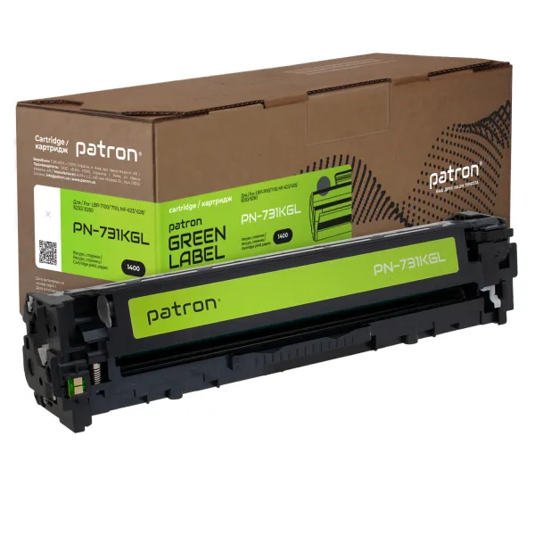 Картридж совместимый Canon 731 Green Label, черный Patron (PN-731KGL)