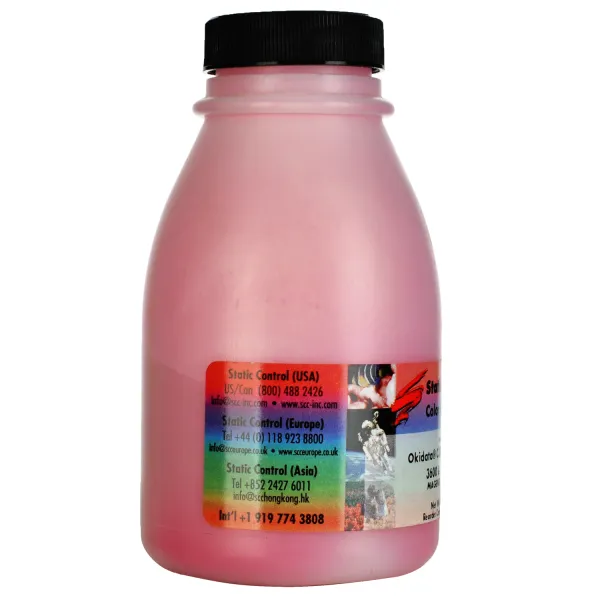 Тонер Oki C3300/3450 флакон, 70 г, пурпуровий SCC - Фото 2