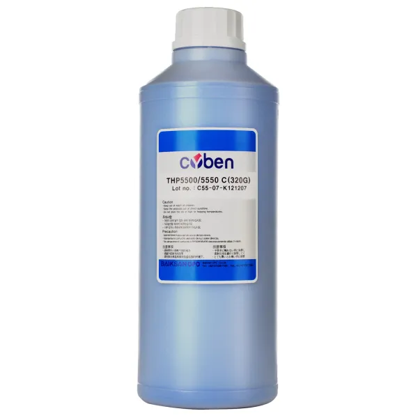 Тонер HP CLJ 5500 флакон, 320г, голубой Hanp