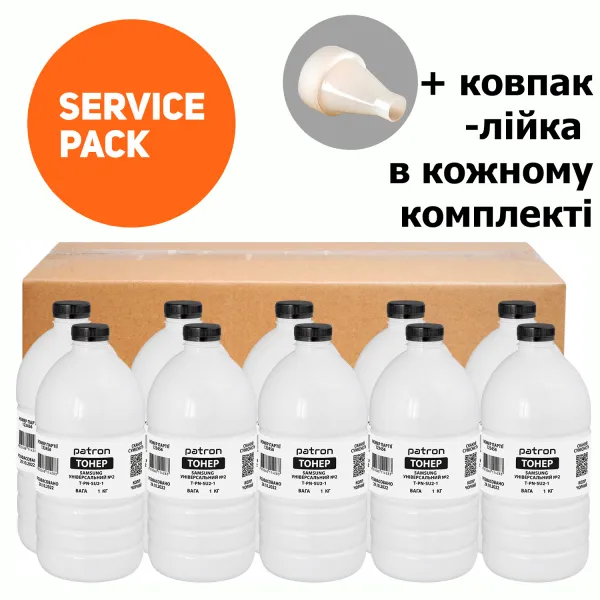 Тонер Samsung универсальный №2 Service Pack, флакон 10x1 кг Patron (PN-SU2-10SP)