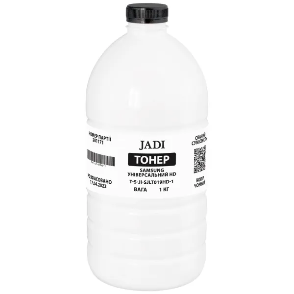 Тонер Samsung универсальный HD флакон, 1 кг Jadi (TSM-JLT-019HD-1)