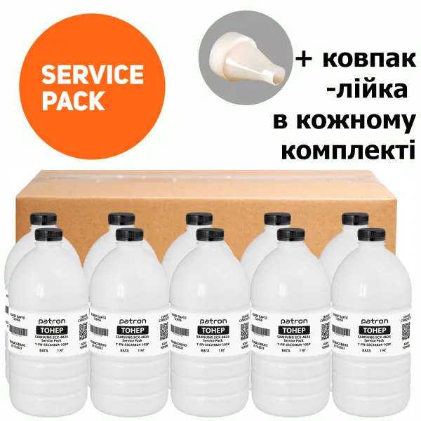Тонер Samsung SCX-4824 Service Pack, флакон 10x1 кг Patron (PN-SSCX4824-10SP)
