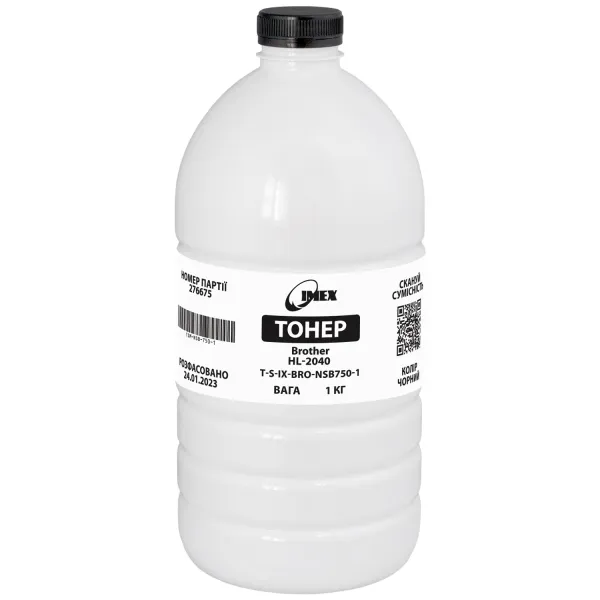 Тонер Brother HL-2040 флакон, 1 кг Imex (TSM-NSB-750-1)