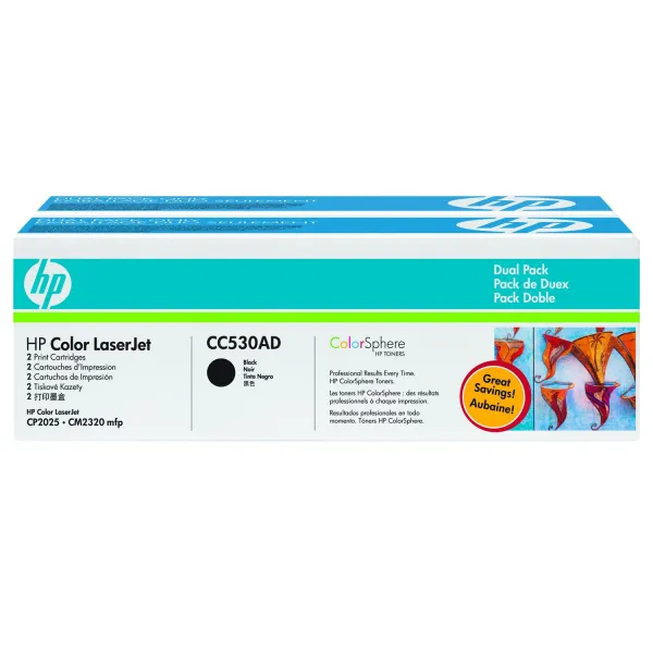 Картридж 304A черный HP (CC530AD)