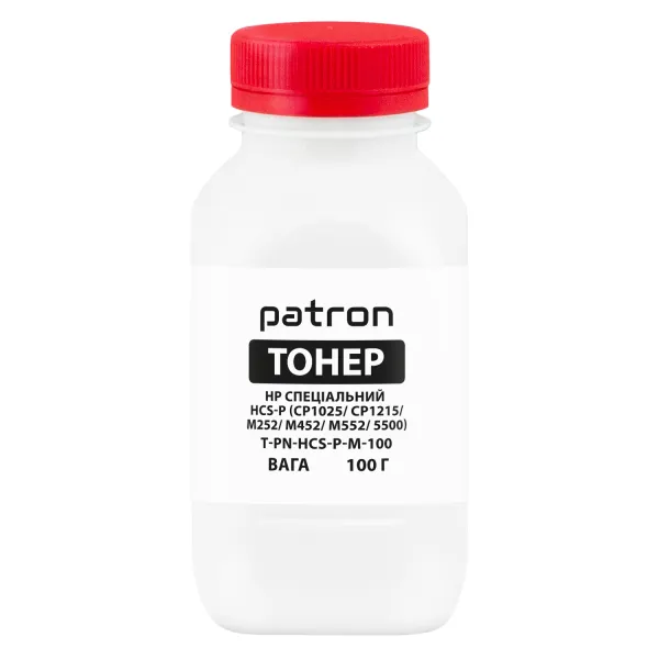 Тонер HP специальный HCS-P флакон, 100 г, пурпурный Patron (PN-HCS-P-M-100)