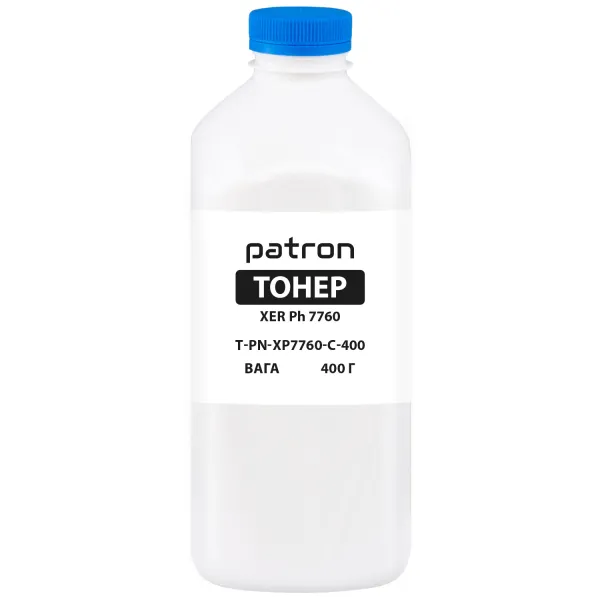Тонер XER Ph 7760 флакон, 400 г, голубой Patron (PN-XP7760-C-400)