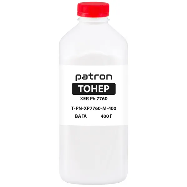 Тонер XER Ph 7760 флакон, 400 г, пурпуровий Patron (PN-XP7760-M-400)