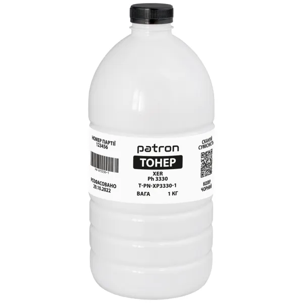 Тонер XER Ph 3330 флакон, 1 кг Patron (PN-XP3330-1)