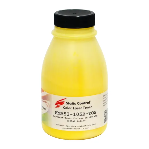 Тонер HP CLJ Enterprise M553 флакон, 105 г, желтый SCC (HM553-105B-YOS)