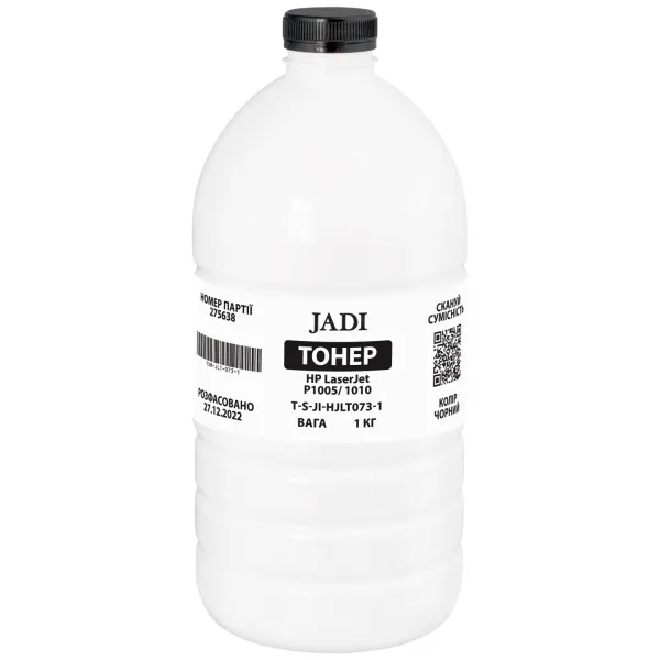 Тонер HP LaserJet P1005/1010 флакон, 1 кг Jadi (TSM-JLT-073-1)
