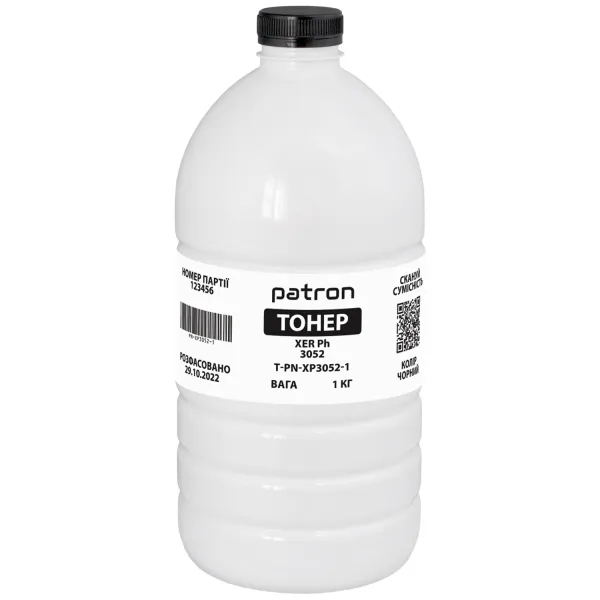 Тонер XER Ph 3052 флакон, 1 кг Patron (PN-XP3052-1)