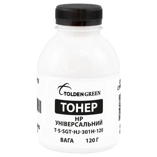 Тонер HP універсальний флакон, 120 г GoldenGreen (TSM-HJ-301H-120)
