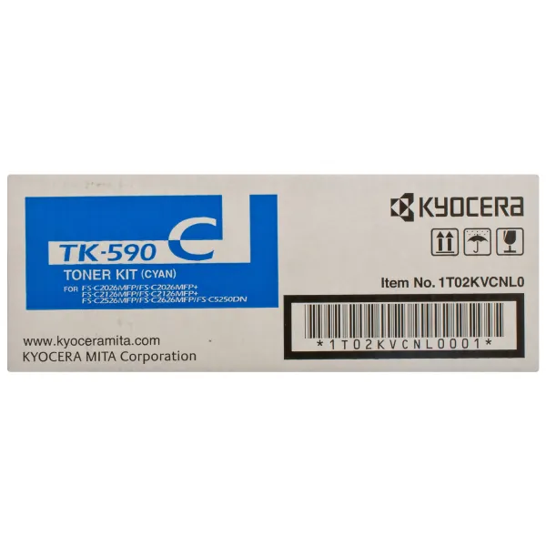 Тонер-картридж TK-590C блакитний Kyocera Mita (1T02KVCNL0) - Фото 5