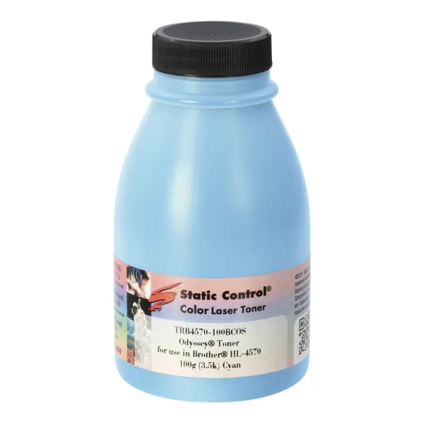 Тонер Brother HL-L4570 флакон, 100 г, блакитний SCC (TRB4570-100BCOS)