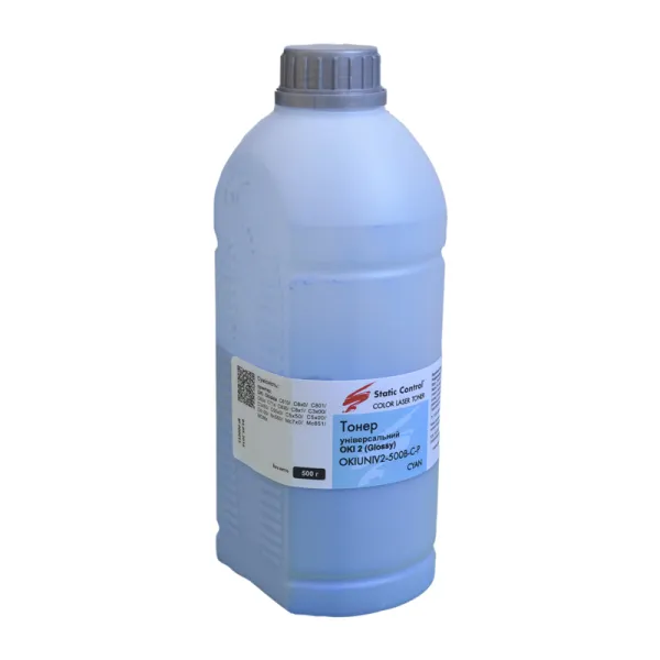 Тонер Oki универсальный OKIUNIV2 флакон, 500 г, голубой SCC (OKIUNIV2-500B-C-P)