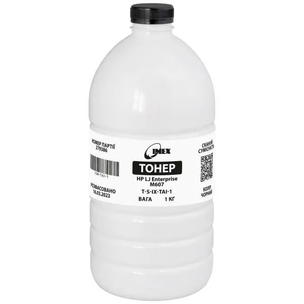 Тонер HP LJ Enterprise M607 флакон, 1 кг Imex (TSM-TAI-1)
