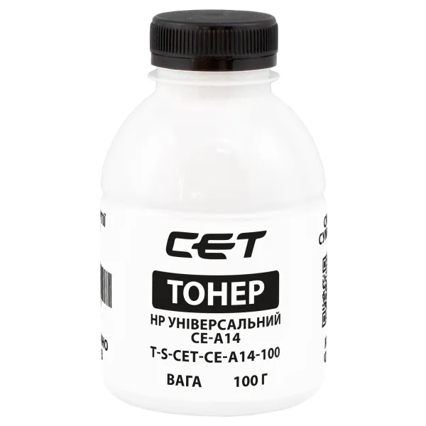 Тонер HP универсальный CE-A14 флакон, 100 г CET (TSM-CE-A14-100)