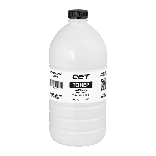 Тонер Samsung ML-1660 флакон, 1 кг CET (TSM-SU5-1)
