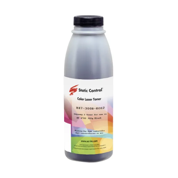Тонер HP CLJ 4700 флакон, 300 г, черный SCC (H47-300B-KOS2)