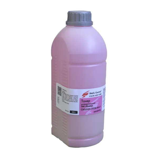 Тонер Oki универсальный OKIUNIV флакон, 500 г, пурпурный SCC (OKIUNIV-500B-MA-P)