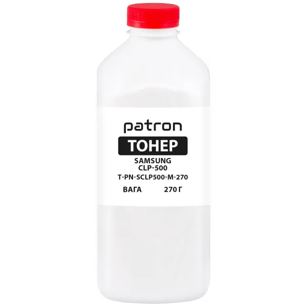 Тонер Samsung CLP-500 флакон, 270 г, пурпурный Patron (PN-SCLP500-M-270)