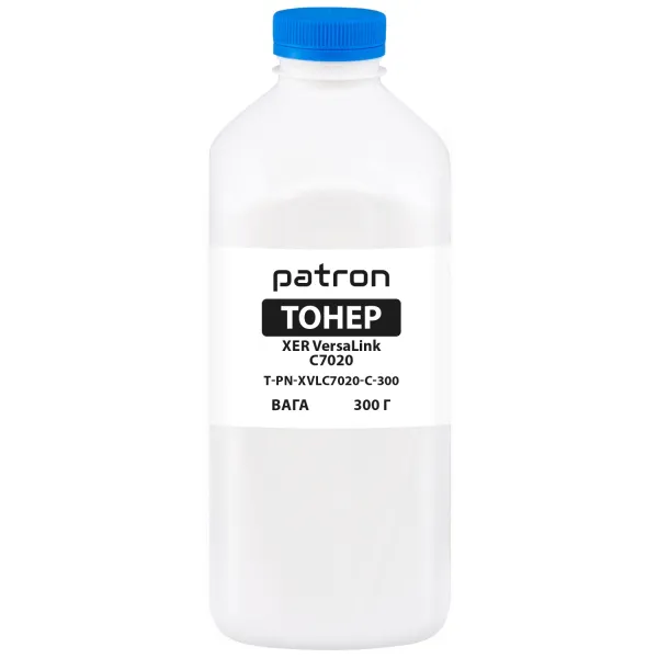 Тонер XER VersaLink C7020 флакон, 300 г, блакитний Patron (PN-XVLC7020-C-300)