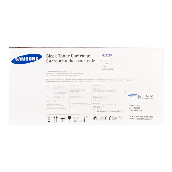 Тонер-картридж CLT-K406S черный Samsung (SU120A) - Фото 4