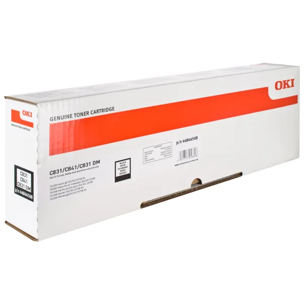 Тонер-картридж C831/841 черный Oki (44844508)