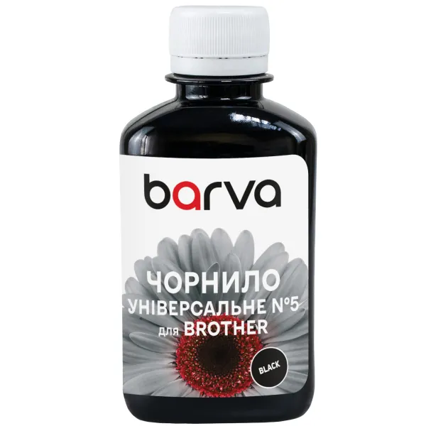 Чернила для Brother универсальные №5 180 г, водорастворимые, черные Barva (BU5-490)