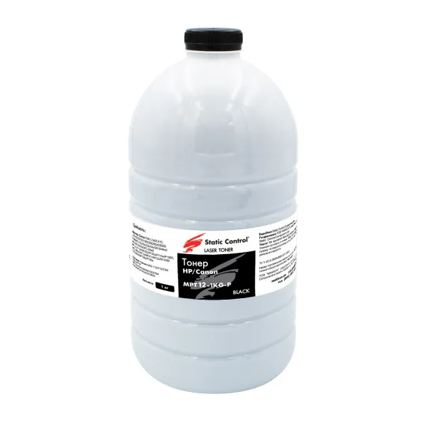 Тонер HP универсальный MPT12 флакон, 1 кг SCC (MPT12-1KG-P)