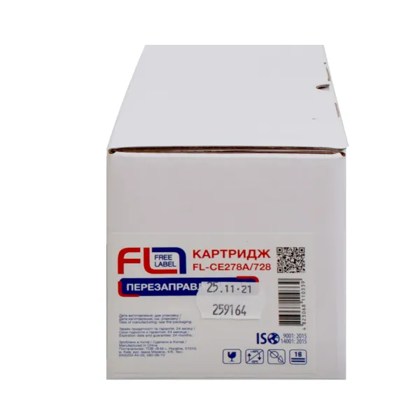 Картридж совместимый HP 78A (CE278A)/Canon 728 Free Label (FL-CE278A/728) - Фото 3