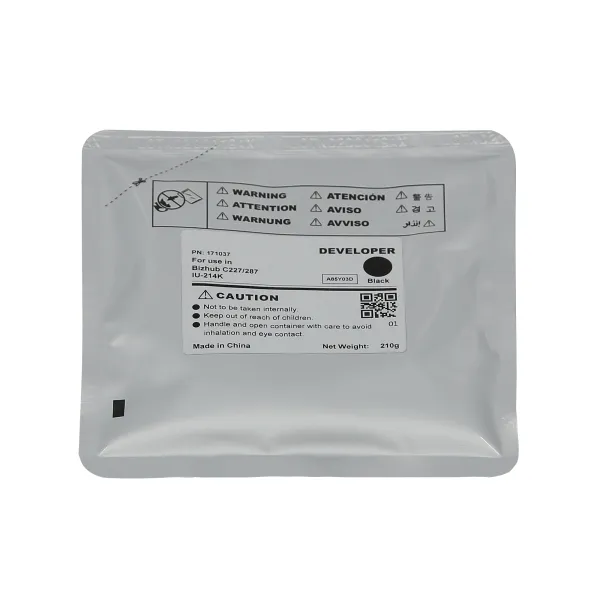 Девелопер Konica Minoltа Bizhub С227, IU-214K, 210г, 600K черный CET (CET171037)