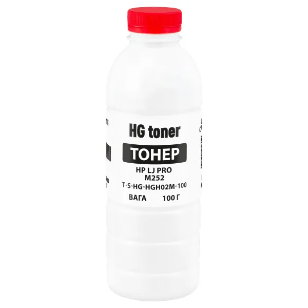 Тонер HP LJ Color Pro M252 флакон, 100 г, пурпурный HG toner (TSM-HGH02M-100)