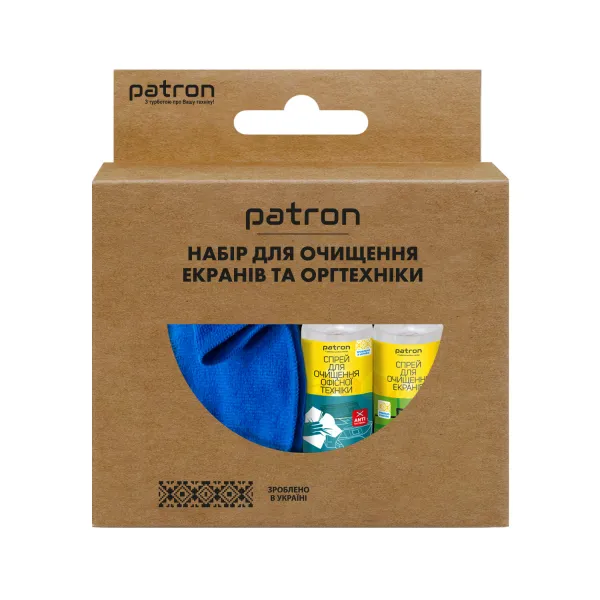 Набор для очистки универсальный 4в1 (2 Спрея по 50 мл +2 Салфетки) Patron (F3-019)