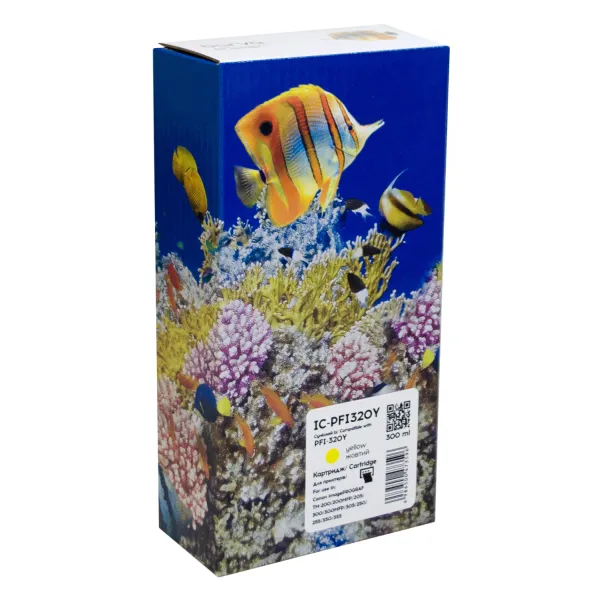 Картридж совместимый Canon PFI-320Y (2893C001AA) 300 мл, желтый Barva (IC-PFI320Y)