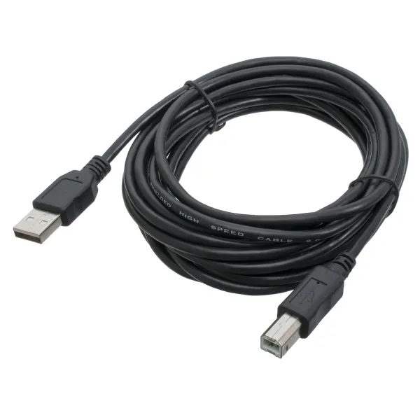 Кабель для принтера USB 2.0 AM/BM 4,5 м, черный Patron (PN-AMBM-45)