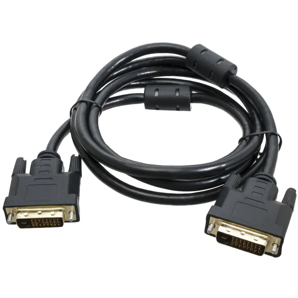 Кабель DVI-DVI (DVI-D 24+1) 1,8 м, с ферритом Patron (PN-DVI-DVI-18F)