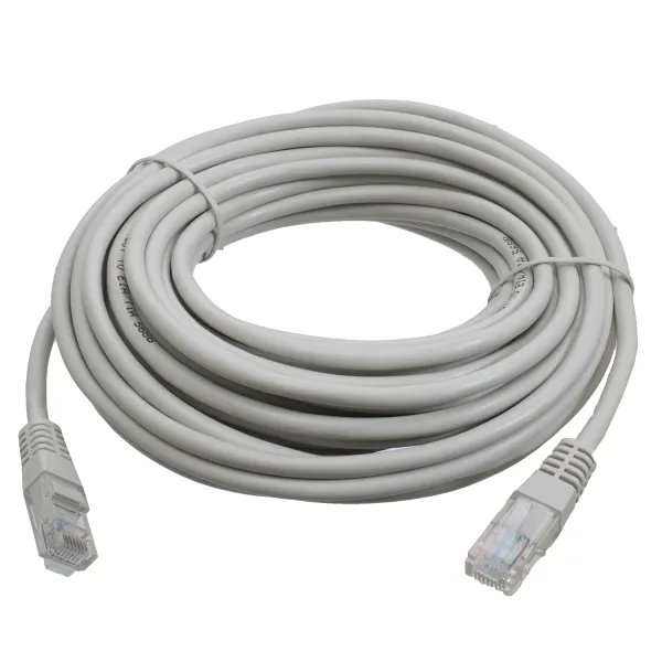 Патч-корд UTP CAT.5E 10 м серый Patron (PN-PATCH-10M)