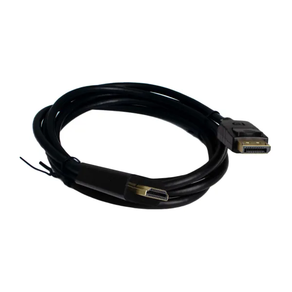 Кабель DP-HDMI, 4K 60Hz, позолочені конектори, PVC, 1,8м чорний Patron (PN-DP-HDMI-18)