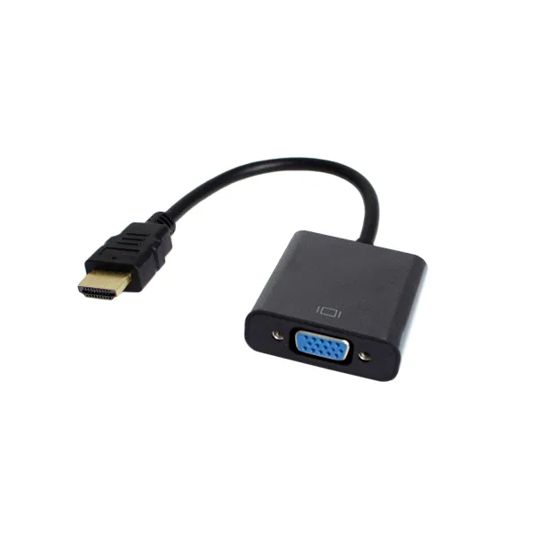 Переходник HDMI 1.4 на VGA DB15, M-F, 60Hz, 0,15м черный Patron (PN-HDMI-VGA)