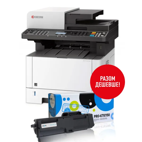 МФУ Ecosys M2135DN A4 Kyocera Mita (1102S03NL0) + Тонер-картридж совместимый Kyocera Mita TK-1150 Prote (PRO-KTK1150)