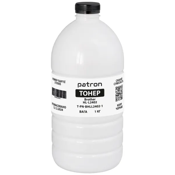 Тонер Brother HL-L2402 флакон, 1 кг Patron (PN-BHLL2402-1)