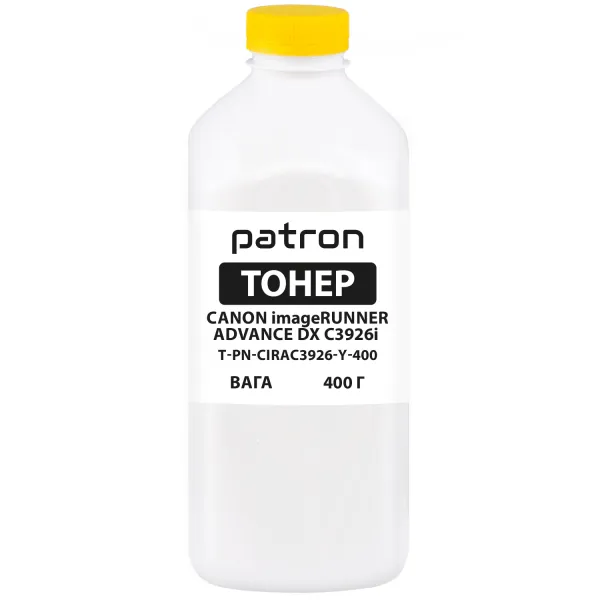 Тонер Canon imageRUNNER ADVANCE DX C3926i желтый флакон, 400 г Patron (PN-CIRAC3926-Y-400)