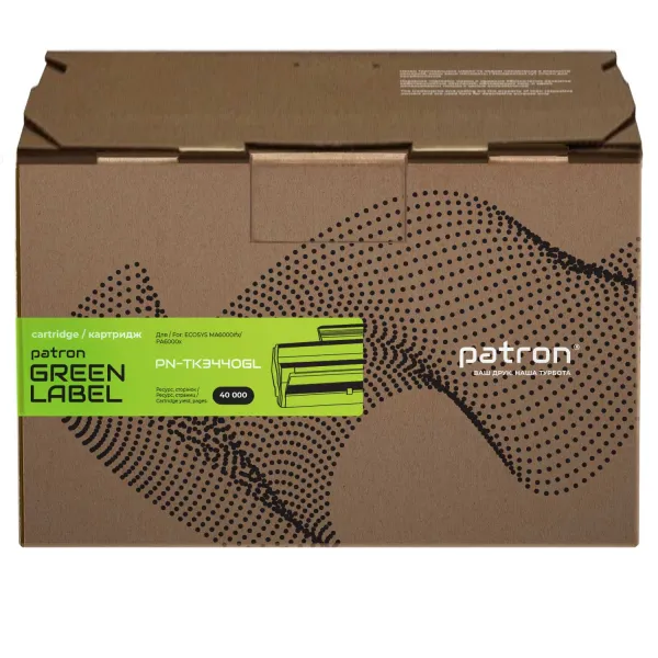 Тонер-картридж совместимый Kyocera Mita TK-3440 Green Label Patron (PN-TK3440GL)