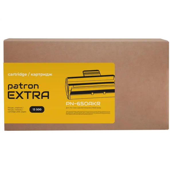 Картридж совместимый HP 650A (CE270A) черный Extra Patron (PN-650AKR) - Фото 3