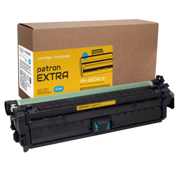 Картридж сумісний HP 650A (CE271A) блакитний Extra Patron (PN-650AСR)