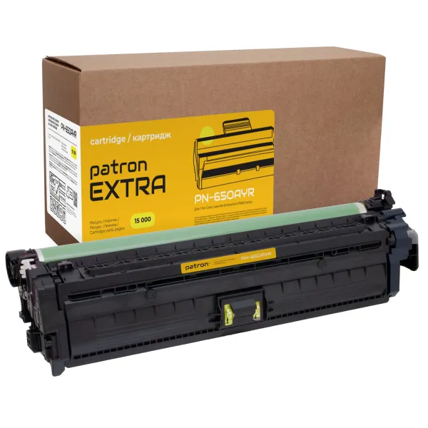 Картридж совместимый HP 650A (CE272A) желтый Extra Patron (PN-650AYR)